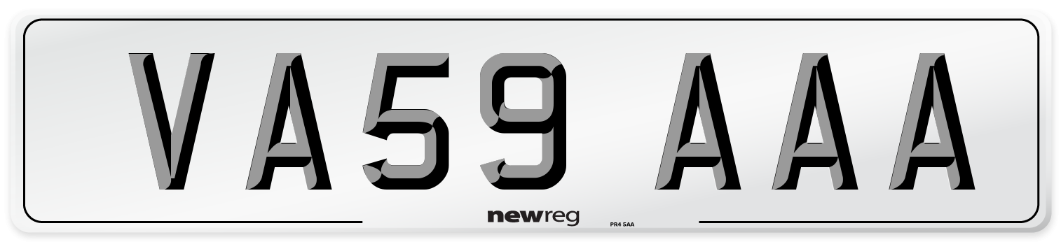 VA59 AAA Number Plate from New Reg